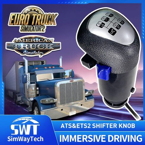 مقبض ناقل USB SimWayTech لـ ATS & ETS2 PC لـ Logitech G25 G27 G29 G920 G923 Thrustmaster TH8A Fanatec SQ PXN A7 محول آخر يمكنك صنعه بنفسك in Kuwait