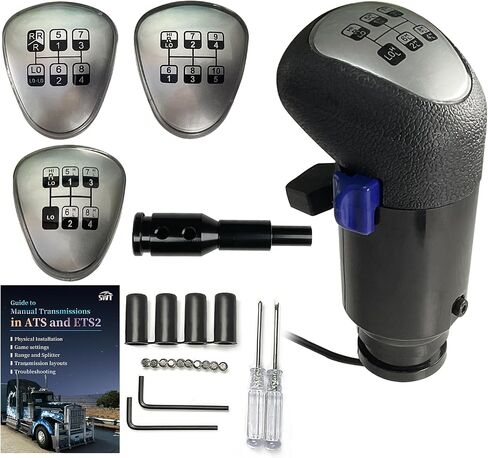 مقبض ناقل USB SimWayTech لـ ATS & ETS2 PC لـ Logitech G25 G27 G29 G920 G923 Thrustmaster TH8A Fanatec SQ PXN A7 محول آخر يمكنك صنعه بنفسك in Kuwait