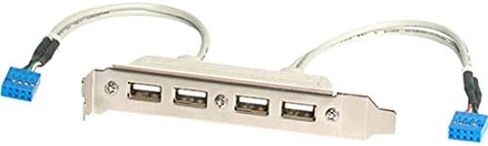 ستارتيك. محول لوحة فتحة USB A انثى بـ 4 منافذ من كوم - لوحة USB - 4 دبابيس USB نوع A (F) (USBPLATE4) in Saudi Arabia