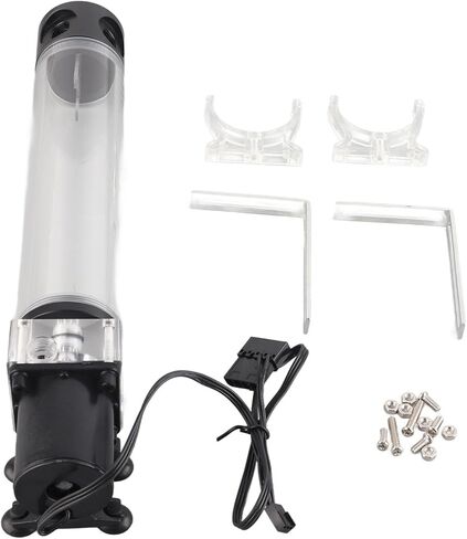 خزان مياه وحدة المعالجة المركزية، اسطوانة تبريد وحدة المعالجة المركزية عالية الطاقة، نظام مضخة مياه تبريد مياه الكمبيوتر بسيط التجميع، DIY 12 فولت 19 واط مضخة مياه عازلة مانعة للتسرب مبرد للكمبيوتر in Kuwait