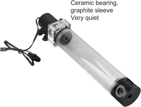 خزان مياه وحدة المعالجة المركزية، اسطوانة تبريد وحدة المعالجة المركزية عالية الطاقة، نظام مضخة مياه تبريد مياه الكمبيوتر بسيط التجميع، DIY 12 فولت 19 واط مضخة مياه عازلة مانعة للتسرب مبرد للكمبيوتر in Kuwait