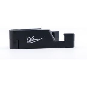 Premium Cell Phone Stand | Phone Stand for Desk | Foldable & Portable iPhone Cell Phone Holder | Phone Holder for Desk Compatible with All Smart Phones | iPhone | Android (Black) in Saudi Arabia