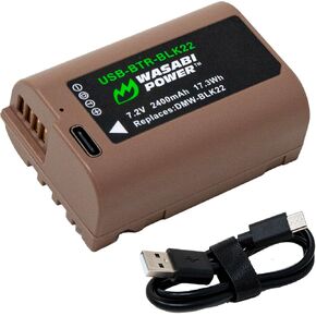 بطارية Wasabi Power USB لباناسونيك DMW-BLK22 مع شحن سريع USB-C in Kuwait