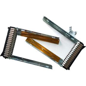 YUNDIAN 2-Pack 2.5 بوصة SAS SATA HDD محرك الأقراص الصلبة علبة علبة مزلقة لسلسلة IBM X3250 X 3550 X3650 M5 X 3850 X3950 X 6 M6، 00E7600 L38552 (ليس 3.5 بوصة!! 8 براغي متضمنة) استبدال in Kuwait