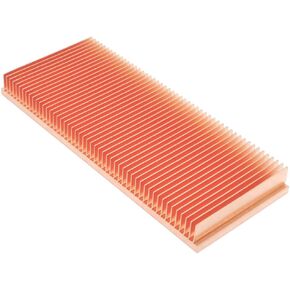 غرفة تبريد نحاسية نقية 3.94 بوصة × 1.57 بوصة × 0.39 بوصة/100 مم × 40 مم × 10 مم بالوعة الحرارة مبرد تبريد لوحة دوائر زعنفة لشريحة إلكترونية LED مضخم الطاقة in Kuwait