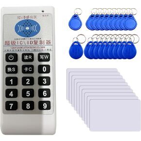 NFC RFID Card Copier, Smart Card RFID Reader Writer Duplicator ID IC Card Programmer with Writable T5577 RFID Card and Key Fob Tag for Door Access Control, 125Khz, 250Khz, 375Khz, 500Khz, 13.56Mhz in Saudi Arabia