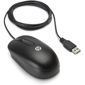 HP 3-Button USB Laser Mouse - Laser - Cable - Black - USB - 1000 dpi - Scroll Wheel - 3 Button(s) - Symmetrical - 1 in Kuwait