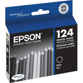 EPSON 124 DURABrite Ultra Ink Black & Color Cartridge Combo Pack For Stylus NX-125, NX-127, NX-130, NX-230, NX-330, NX-420, NX-430, WorkForce WF-320, WF-323, WF-325, WF-435