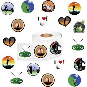 Golf Stickers（500PCS）10 Styde Cool Sports Cute Funny Art Aesthetics Pack | Stickers for Adults for Computer Laptop Water Bottle Skateboard Decorations Travel Helmet Room Bomb Guitar…