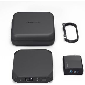 Omni 20+ Bundle AC/DC/USBC Power Bank - حزمة مع حافظة واقية وشاحن سريع | شاحن محمول لأجهزة الكمبيوتر المحمولة: MacBook Pro/iPad/Dell/Surface | الأجهزة الذكية: آيفون/سامسونج/دي جي آي/كانون/نيكون/DSLR in Kuwait