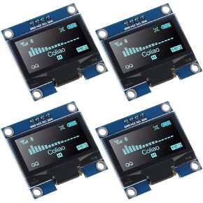 4pcs 1.3" OLED Display Module SPI IIC I2C Serial 128x64 SSH1106 SSD1306 OLED LCD Display LCD Module for Raspberry Pi/AVR/PIC/STM32 (White)