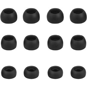 Replacement Ear Tip Eartips Compatible with Samsung Galaxy Buds Pro Earbuds,Silicone Rubber Flexible Ear Tips Buds Wing Tips Fit in Case Compatible with Samsung Galaxy Buds Pro,6 Pairs Black