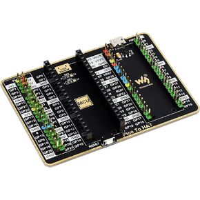 waveshare GPIO Expander Module Board for Raspberry Pi Pico, with 1x Raspberry Pi Standard 40PIN Header and 1x Pico 2x20PIN Header,Allows Connecting Raspberry Pi Hats and Pico Expansion Boards