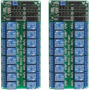 ACEIRMC 5V 16-Channel Relay Interface Board Module Optocoupler LED LM2576 Power for Arduino DIY Kit PiC ARM AVR (1pcs)
