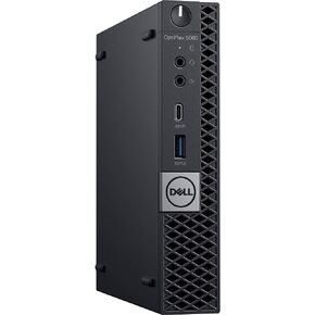 كمبيوتر مكتبي صغير طراز OptiPlex 5060 من Dell مزود بمعالج Intel Core i5-8500T بسرعة 2.1 جيجاهرتز سداسي النواة وذاكرة وصول عشوائي سعتها 8 جيجابايت ومحرك أقراص SSD سعة 128 جيجابايت (CMM07) in Saudi Arabia