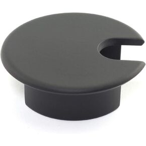 1pc 1-3/8 inch (35mm) Desk Wire Cord Cable Grommets Hole Cover for Office PC Desk Cable Cord Organizer Zinc Alloy Cover Black