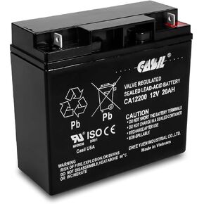 بطارية Casil 12v 20ah - دورة عميقة AGM، متوافقة مع NP12، 6DZM20، 6DZF20، DURDC12، Expertpower exp12200، Sealake FM12200 - Bateria 12v 20ah، Baterias 12v 20ah in Saudi Arabia