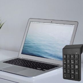 YYOYY لوحة مفاتيح أرقام صغيرة - لوحة مفاتيح رقمية لاسلكية 2.4G - لوحة مفاتيح USB تجارية محمولة 18 زرًا - لأجهزة الكمبيوتر المحمول المكتبية in Kuwait