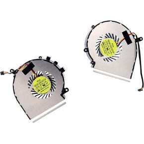 Deal4GO 3-pin 3-Wire CPU Cooling Fan DFS470805CL0T FH19 w/GPU Fan Cooler DFS470805WL0T FH18 for MSi GE62 GE62VR GE72 PE60 PE70 GL62 GL72 GP62 GP72 MS-16J3 MS-1792 MS-1795