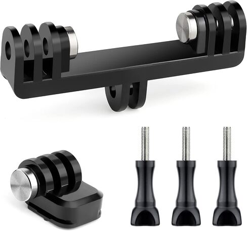 يالسايم محول مزدوج التركيب لكاميرا جو برو هيرو 11 10 9 8 7 6 5 4 سيشن ماكس اكاسو دي جيه اي اوسمو اكشن مع محول حامل ثلاثي القوائم 2 في 1 و3 ملحقات براغي ابهام لكاميرا جو برو اكشن in Kuwait