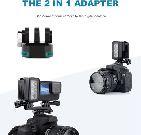 يالسايم محول مزدوج التركيب لكاميرا جو برو هيرو 11 10 9 8 7 6 5 4 سيشن ماكس اكاسو دي جيه اي اوسمو اكشن مع محول حامل ثلاثي القوائم 2 في 1 و3 ملحقات براغي ابهام لكاميرا جو برو اكشن in Kuwait