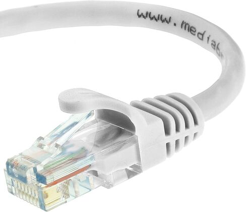 Mediabridge™ Ethernet Cable (25 Feet) - Supports Cat6 / Cat5e / Cat5 Standards, 550MHz, 10Gbps - RJ45 Computer Networking Cord (Part# 31-299-25B) in Kuwait