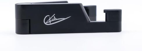 Premium Cell Phone Stand | Phone Stand for Desk | Foldable & Portable iPhone Cell Phone Holder | Phone Holder for Desk Compatible with All Smart Phones | iPhone | Android (Black) in Saudi Arabia