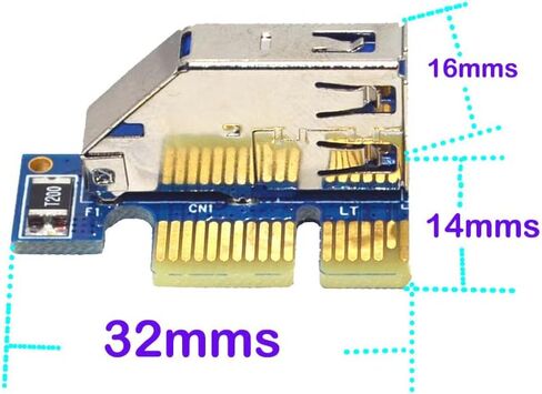 Sintech PCI-E Express X1 to PCI Riser Extension Card with USB3.0 60cm Cable in Saudi Arabia
