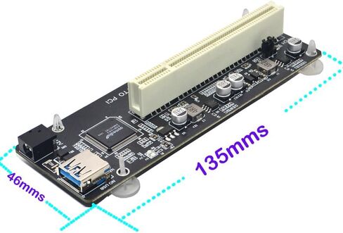 Sintech PCI-E Express X1 to PCI Riser Extension Card with USB3.0 60cm Cable in Saudi Arabia
