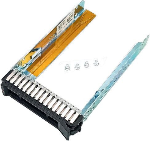 YUNDIAN 2-Pack 2.5 بوصة SAS SATA HDD محرك الأقراص الصلبة علبة علبة مزلقة لسلسلة IBM X3250 X 3550 X3650 M5 X 3850 X3950 X 6 M6، 00E7600 L38552 (ليس 3.5 بوصة!! 8 براغي متضمنة) استبدال in Kuwait