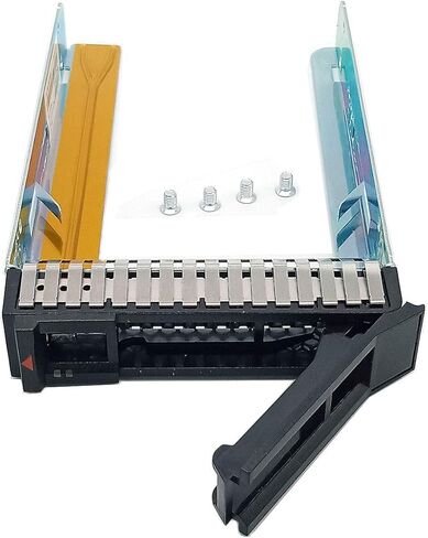 YUNDIAN 2-Pack 2.5 بوصة SAS SATA HDD محرك الأقراص الصلبة علبة علبة مزلقة لسلسلة IBM X3250 X 3550 X3650 M5 X 3850 X3950 X 6 M6، 00E7600 L38552 (ليس 3.5 بوصة!! 8 براغي متضمنة) استبدال in Kuwait