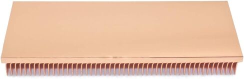 غرفة تبريد نحاسية نقية 3.94 بوصة × 1.57 بوصة × 0.39 بوصة/100 مم × 40 مم × 10 مم بالوعة الحرارة مبرد تبريد لوحة دوائر زعنفة لشريحة إلكترونية LED مضخم الطاقة in Kuwait