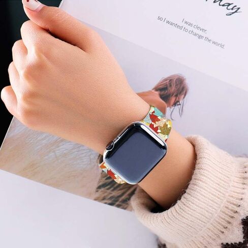 BACDOILQ Halloween Christmas Christmas Thanksgiving Watch Band بديل الساعة الذكية متوافق مع ساعة 38 مم 40 مم 41 مم 42 مم 44 مم 45 مم حزام سيليكون لسلسلة الساعات 8/7/6/5/4/3/2/1/SE in Kuwait