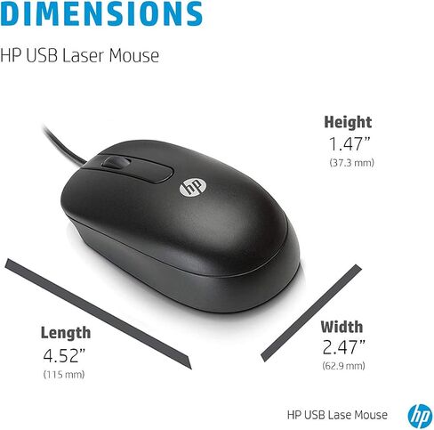 Hewlett-Packard 3-Button USB Laser Mouse - 1000 dpi / H4B81AA / in Saudi Arabia