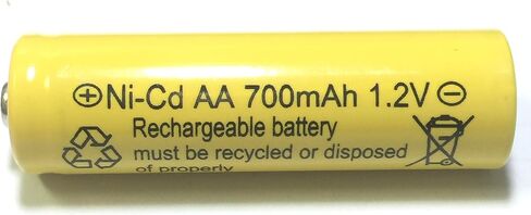 700mah AA NiCd 1.2v Rechargeable Batteries Garden Solar Ni-Cd Light LED S (Pack of 6) in Saudi Arabia