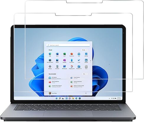 BYIUIHS [عبوة من قطعتين] واقي شاشة مناسب لاستوديو الكمبيوتر المحمول السطحي مقاس 14.4 بوصة، مقاوم للخدش وخالي من الفقاعات من الزجاج المقسى وسهل التركيب in Kuwait