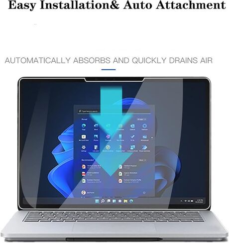 BYIUIHS [عبوة من قطعتين] واقي شاشة مناسب لاستوديو الكمبيوتر المحمول السطحي مقاس 14.4 بوصة، مقاوم للخدش وخالي من الفقاعات من الزجاج المقسى وسهل التركيب in Kuwait