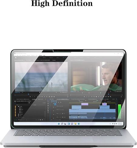 BYIUIHS [عبوة من قطعتين] واقي شاشة مناسب لاستوديو الكمبيوتر المحمول السطحي مقاس 14.4 بوصة، مقاوم للخدش وخالي من الفقاعات من الزجاج المقسى وسهل التركيب in Kuwait