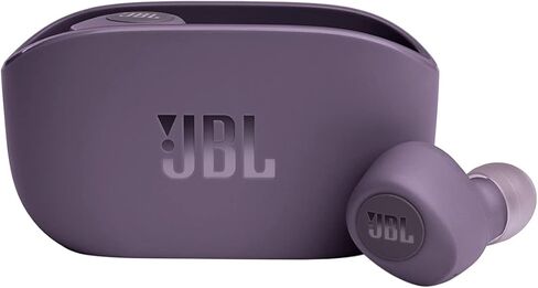 JBL VIBE 100 TWS - سماعات أذن لاسلكية حقيقية - أرجواني (متجددة) in Kuwait