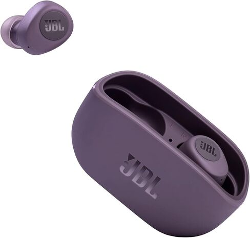 JBL VIBE 100 TWS - سماعات أذن لاسلكية حقيقية - أرجواني (متجددة) in Kuwait