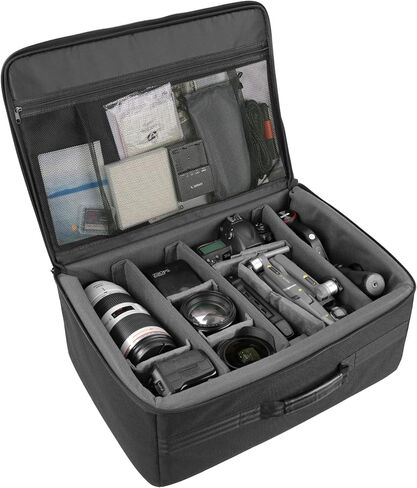VANGUARD Divider Bag 37 Customizeable Compact Insert/Protection Bag for DSLR Camera, Lenses, Accessories. 11 Liter Capacity in Saudi Arabia