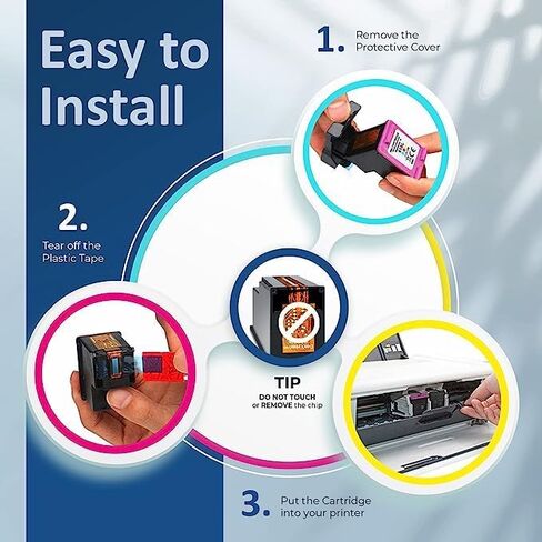 استبدال خرطوشة حبر Smart Printink 64XL لحبر HP 64 XL (2X أسود) عالي الإنتاجية - متوافق: Envy Photo 7858 7855 7120 7155 7158 7164 6255 6252 6232 Envy Inspire 7955e Tango X Printers in Kuwait