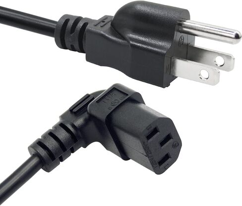 3 Prong AC Power Cord 5.9FT, 10A 250V 18AWG 5-15P to C13 Power Cable in Kuwait