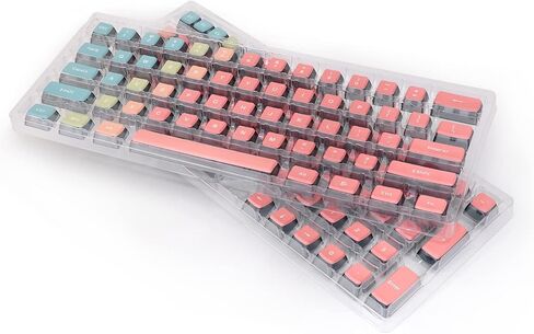 أغطية مفاتيح شفافة Glacier Skyloong GK7 PBT متوافقة مع تخطيط لوحة المفاتيح 60%/65%/75%/80%/96%/100% (رمادي متدرج) in Kuwait