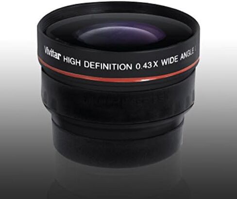 Vivitará 4358W 0.43X 58mm Wide Angle Lens,Black in Saudi Arabia
