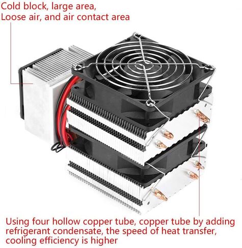 مبرد حراري كهربائي DC12V 20A 180W، جهاز تبريد تبريد أشباه الموصلات، ثلاجة صغيرة تستخدم لصنع ثلاجة صغيرة، مكيف هواء صغير in Kuwait