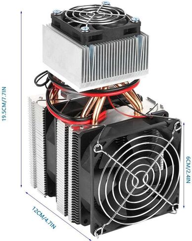 مبرد حراري كهربائي DC12V 20A 180W، جهاز تبريد تبريد أشباه الموصلات، ثلاجة صغيرة تستخدم لصنع ثلاجة صغيرة، مكيف هواء صغير in Kuwait