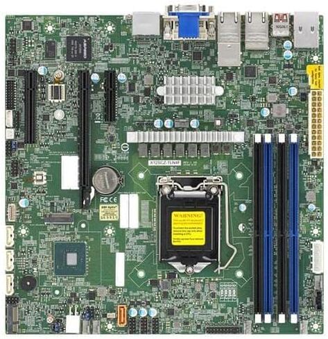 اللوحة الأم لخادم Supermicro X12SCZ-TLN4F Micro-ATX W480E LGA-1200، AST2500 in Kuwait