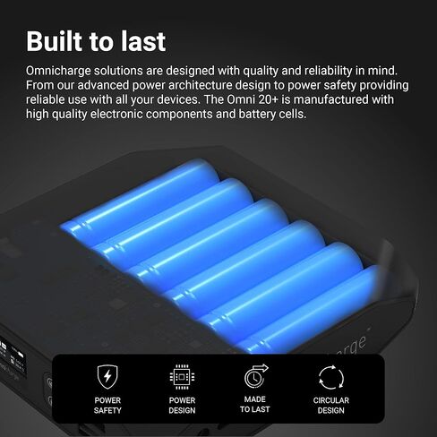 Omni 20+ Bundle AC/DC/USBC Power Bank - حزمة مع حافظة واقية وشاحن سريع | شاحن محمول لأجهزة الكمبيوتر المحمولة: MacBook Pro/iPad/Dell/Surface | الأجهزة الذكية: آيفون/سامسونج/دي جي آي/كانون/نيكون/DSLR in Kuwait