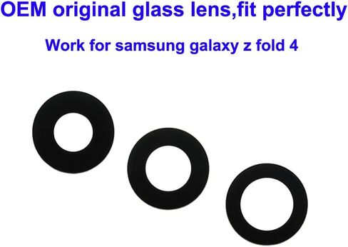 يويوند 3 قطع من عدسات الكاميرا الخلفية الاصلية من او اي ام لموبايل سامسونج جالاكسي Z فولد 4 مع لاصق مثبت مسبقا مع دليل التركيب ومجموعة ادوات in Kuwait